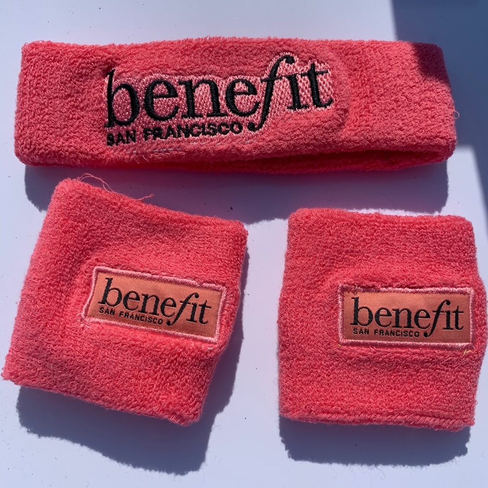 Benefit Cosmetics PR headband and wristbands